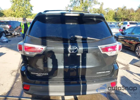 2015 Toyota Highlander Limited Platinum V6 из США, поврежденный, VIN 5TDDKRFHXFS140964